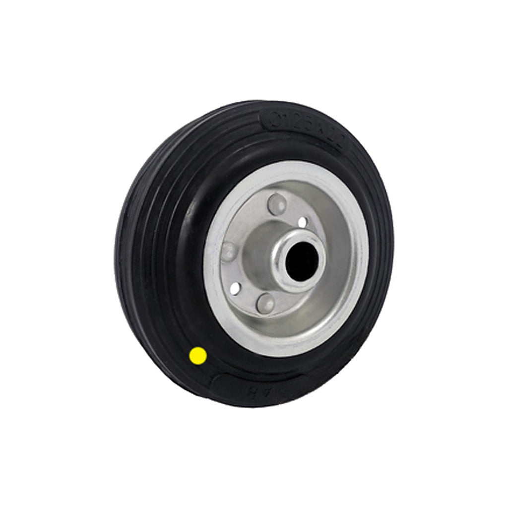 Koło elektrostatyczne metalowo-gumowe 100 mm otwór 12 mm 10-AS