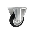Koło elektrostatyczne metalowo-gumowe 100 mm w obudowie stałej 13-AS