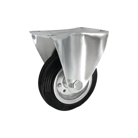 Koło elektrostatyczne metalowo-gumowe 100 mm w obudowie stałej 13-AS