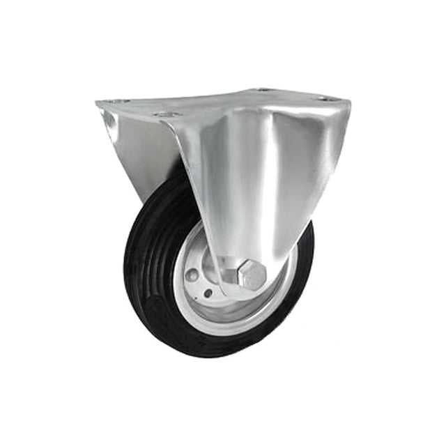 Koło elektrostatyczne metalowo-gumowe 100 mm w obudowie stałej 13-AS