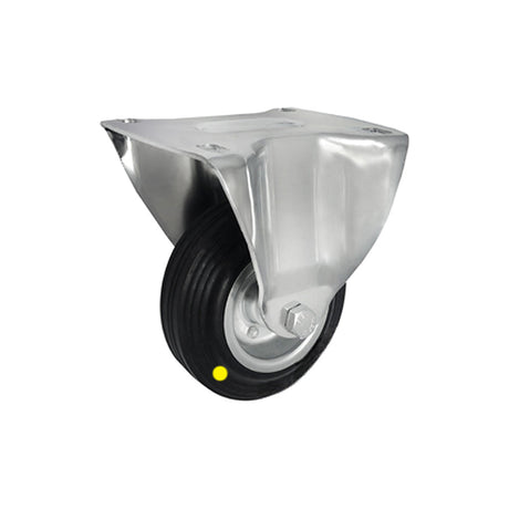 Koło elektrostatyczne metalowo-gumowe 125 mm w obudowie stałej 23-AS