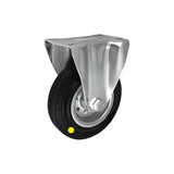Koło elektrostatyczne metalowo-gumowe 125 mm w obudowie stałej 23M-AS
