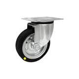 Koło elektrostatyczne metalowo-gumowe 140 mm w obudowie skrętnej 32-AS