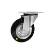 Koło elektrostatyczne metalowo-gumowe 160 mm w obudowie skrętnej 42W-AS