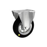 Koło elektrostatyczne metalowo-gumowe 160 mm w obudowie stałej 43-AS