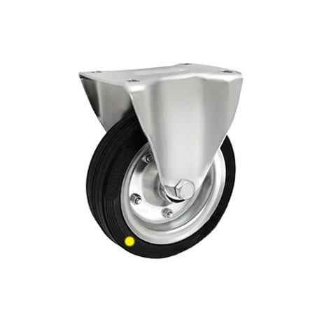 Koło elektrostatyczne metalowo-gumowe 160 mm w obudowie stałej 43N-AS