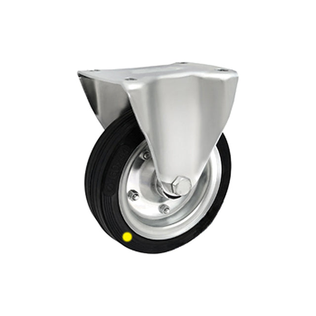 Koło elektrostatyczne metalowo-gumowe 160 mm w obudowie stałej 43N-AS