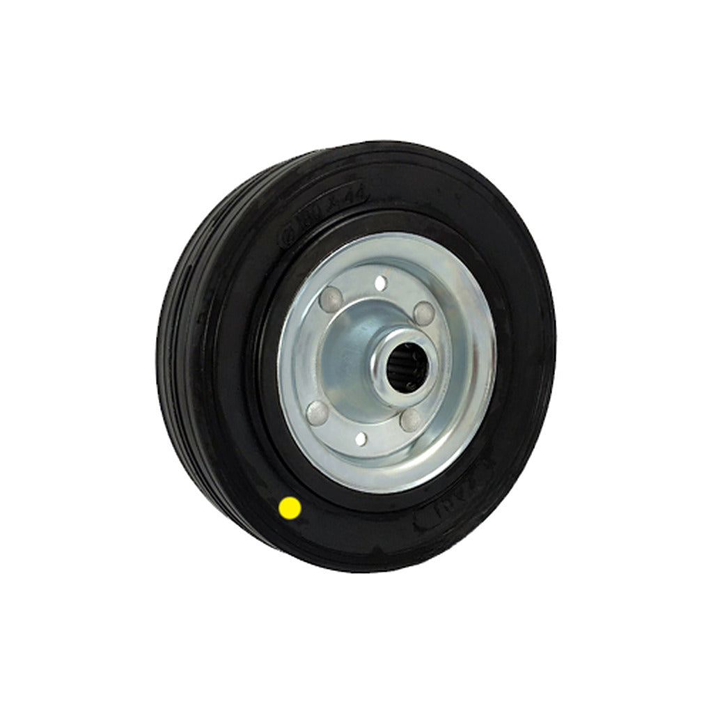 Koło elektrostatyczne metalowo-gumowe 180 mm otwór 20 mm 50-AS