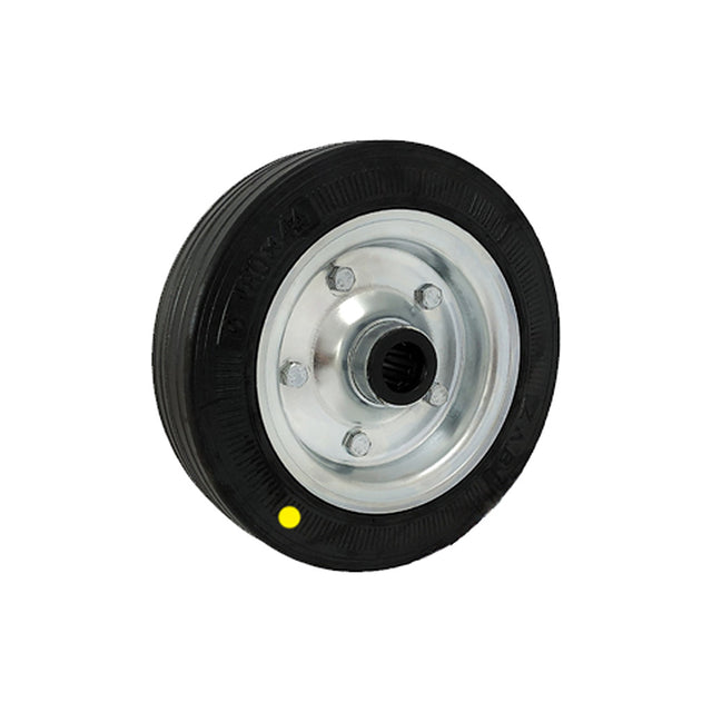 Koło elektrostatyczne metalowo-gumowe 180 mm otwór 20 mm 50N-AS