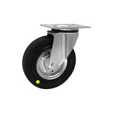 Koło elektrostatyczne metalowo-gumowe 180 mm w obudowie skrętnej 52-AS