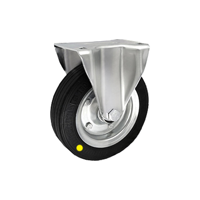 Koło elektrostatyczne metalowo-gumowe 180 mm w obudowie stałej 53N-AS