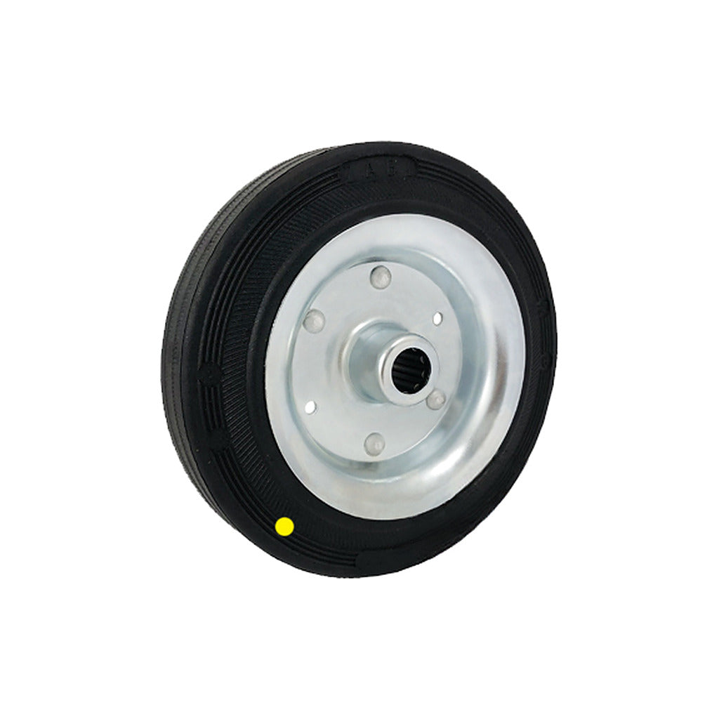Koło elektrostatyczne metalowo-gumowe 200 mm otwór 20 mm 60-AS