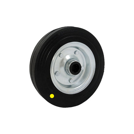 Koło elektrostatyczne metalowo-gumowe 200 mm otwór 20 mm 60N-AS