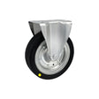 Koło elektrostatyczne metalowo-gumowe 200 mm w obudowie stałej 63F-AS