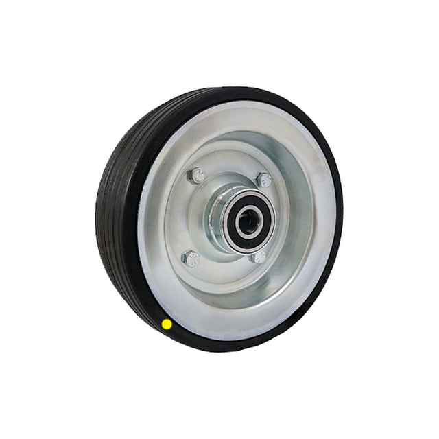 Koło elektrostatyczne metalowo-gumowe 225 mm otwór 20 mm 80Ł-AS