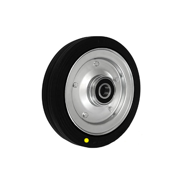 Koło elektrostatyczne metalowo-gumowe 250 mm otwór 25 mm 90Ł/25-AS