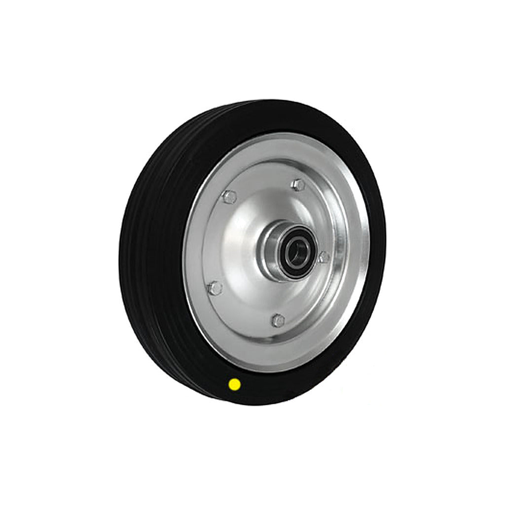 Koło elektrostatyczne metalowo-gumowe 250 mm otwór 20 mm 90Ł-AS