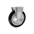 Koło elektrostatyczne metalowo-gumowe 250 mm w obudowie stałej 93-AS