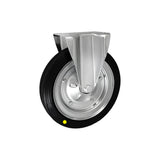 Koło elektrostatyczne metalowo-gumowe 250 mm w obudowie stałej 93-AS