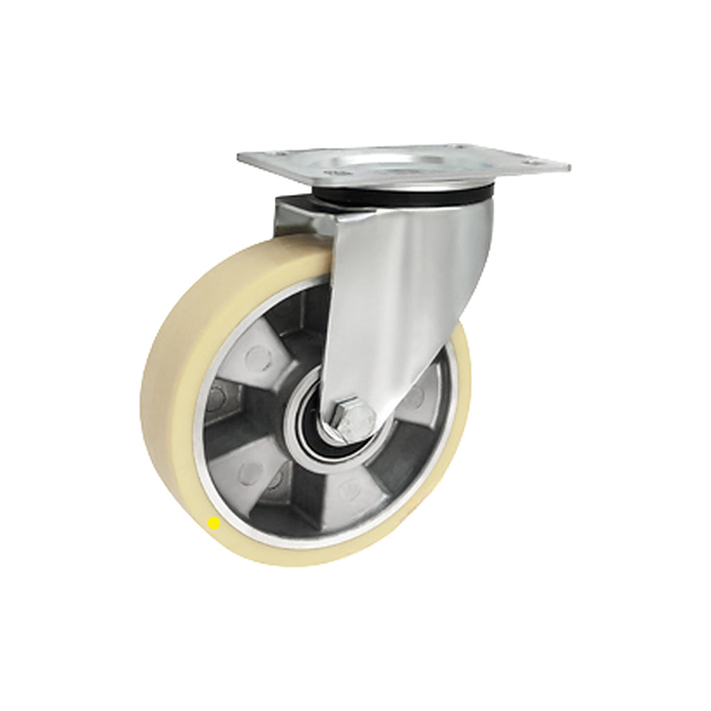 Koło elektrostatyczne aluminiowo-poliuretanowe 160 mm w obudowie skrętnej A42P-AS