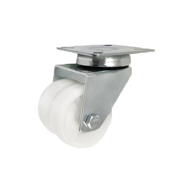 Koło meblowe typu tandem 50 mm w obudowie skrętnej M52B2