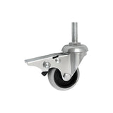 Koło meblowe 50 mm w obudowie z trzpieniem M10x30 i hamulcem M54TH*M10