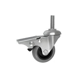 Koło meblowe tworzywowo-poliuretanowe 50 mm w obudowie z trzpieniem M10x30 i hamulcem M54TPUH*M10