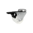 Koło meblowe typu tandem 50 mm w obudowie z otworem i hamulcem M57BH2