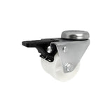 Koło meblowe typu tandem 50 mm w obudowie z otworem i hamulcem M57BH2