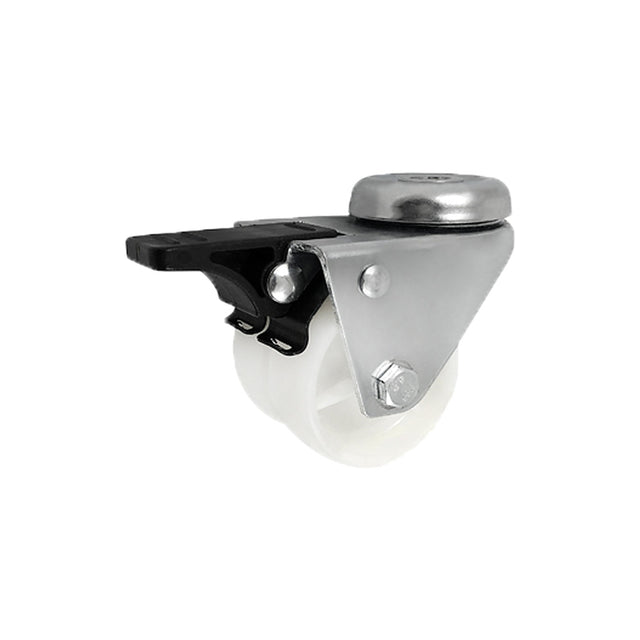 Koło meblowe typu tandem 50 mm w obudowie z otworem i hamulcem M57BH2