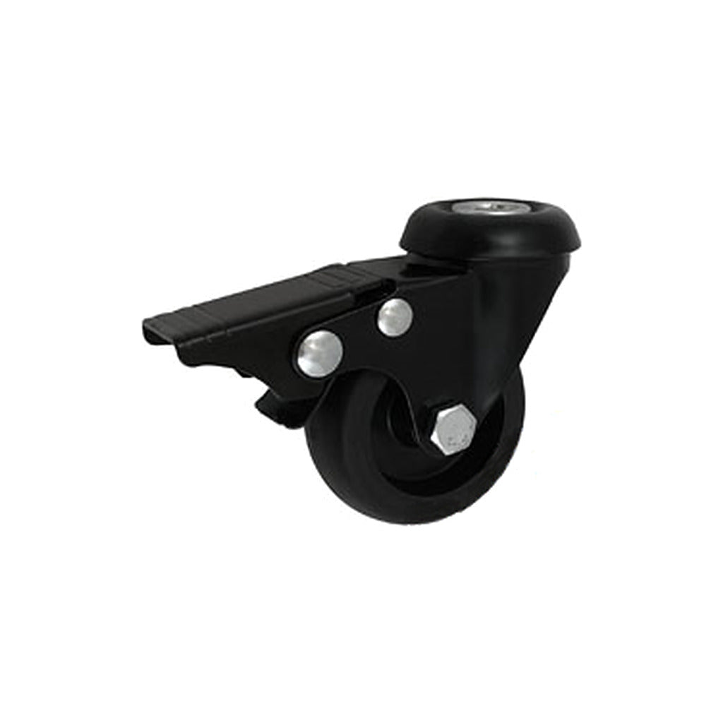 Koło meblowe 50 mm w obudowie z otworem i hamulcem M57TCH