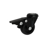 Koło meblowe 50 mm w obudowie z otworem i hamulcem M57TCH