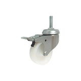 Koło meblowe 63 mm w obudowie z trzpieniem M12x30 i hamulcem M64BH*M12