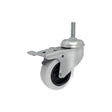Koło meblowe 64 mm w obudowie z trzpieniem M12x30 i hamulcem M64TH*M12