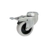 Koło meblowe 64 mm w obudowie z otworem i hamulcem M67TH