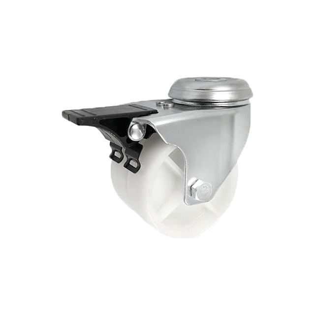 Koło meblowe typu tandem 75 mm w obudowie z otworem i hamulcem M77BH2