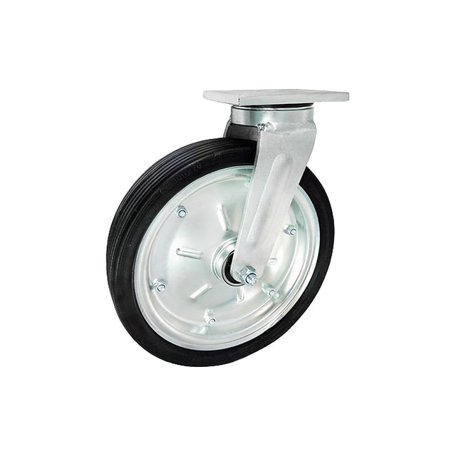 Koło metalowo-gumowe 300 mm w obudowie skrętnej 1002MNŁD
