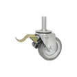 Koło metalowo-gumowe 140 mm w obudowie z trzpieniem ø25x65 i hamulcem 36SH*25