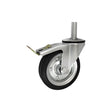 Koło metalowo-gumowe 160 mm w obudowie z trzpieniem ø27x65 i hamulcem 46NH*27