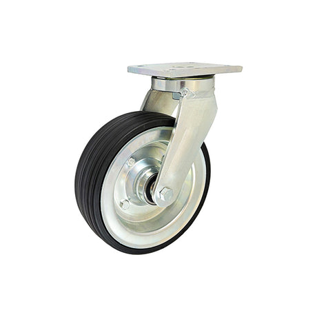 Koło metalowo-gumowe 225 mm w obudowie skrętnej 82ŁD