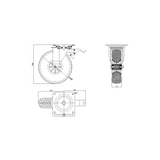 Koło piankowe w obudowie fi 260mm- 2605TPH