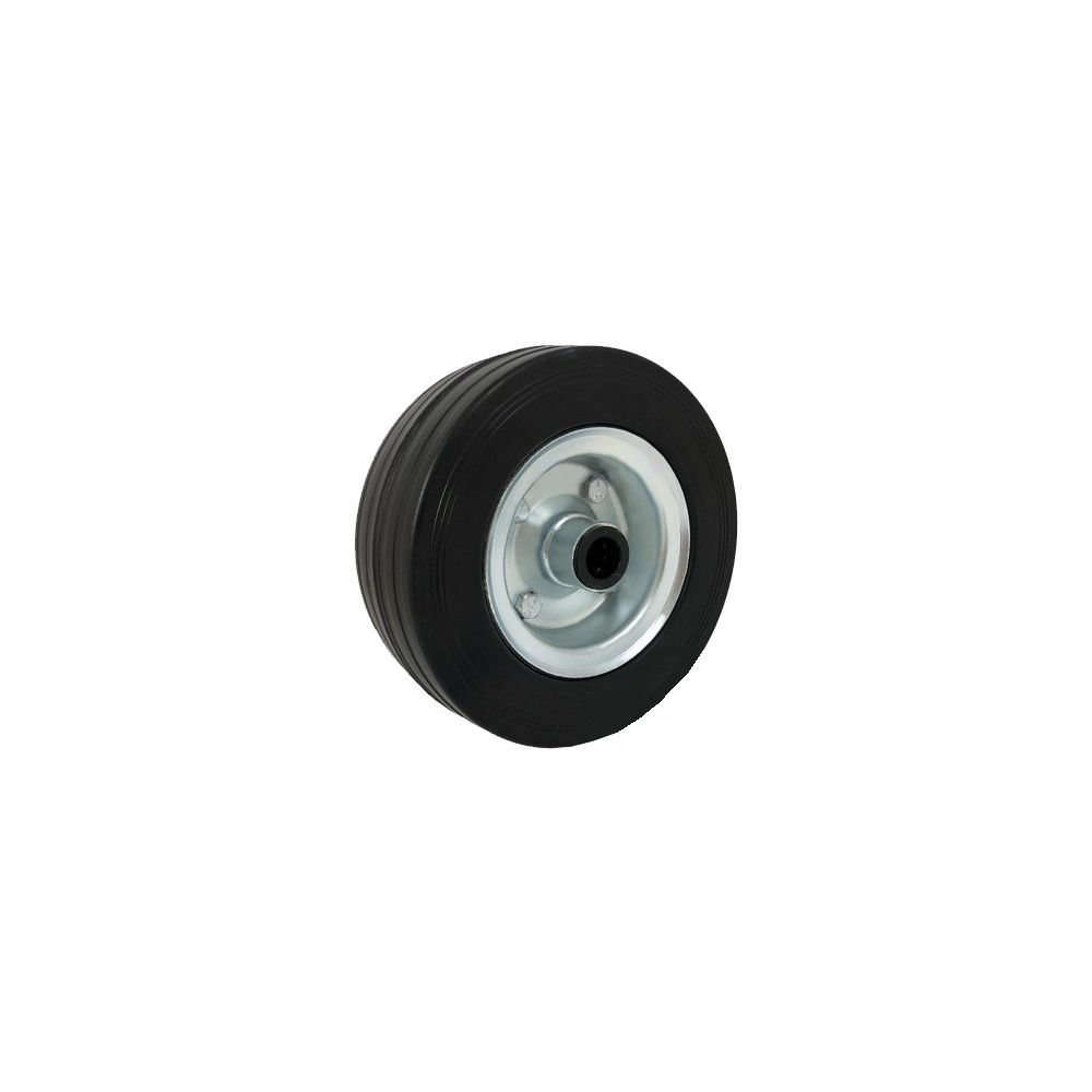 Koło transportowe fi 200mm metalowo gumowe łożysko wałeczkowe otwór 25mm - 60NN/25
