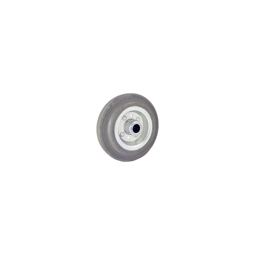 Koło transportowe fi 125mm metalowo gumowe łożysko wałeczkowe otwór 12mm - 20S