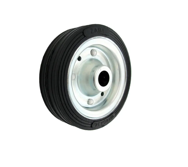 Koło transportowe fi 140mm metalowo gumowe łożysko wałeczkowe otwór 20mm - 30