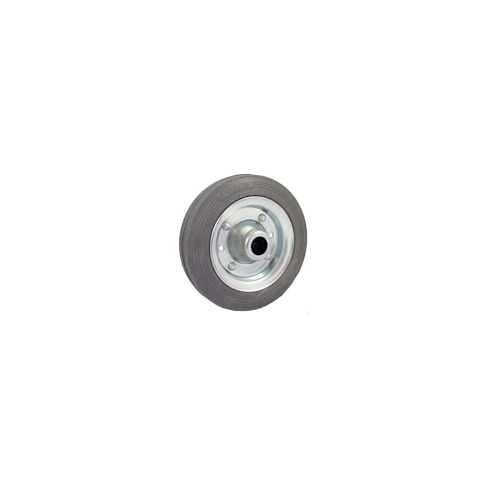 Koło transportowe fi 160mm metalowo gumowe łożysko wałeczkowe otwór 20mm - 40S
