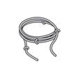 Lina ręczna Hörmann Ø 8 mm, zwinięta linka stalowa z zaczepami na końcach