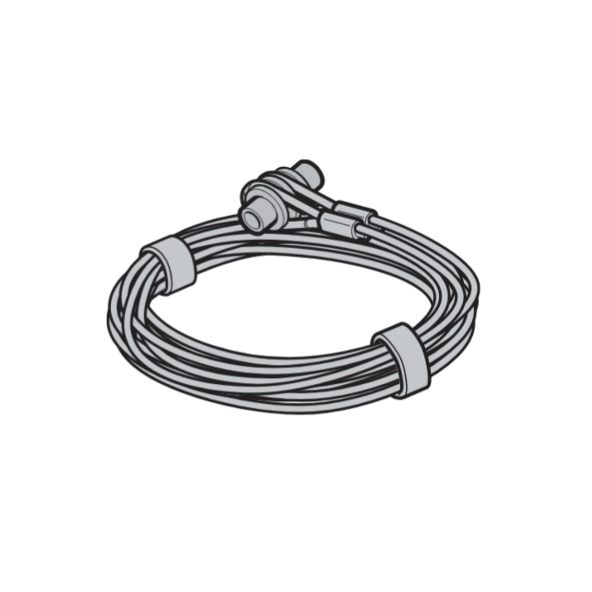 Liny stalowe 3 mm z mocowaniem do bramy garażowej H=1875 Hormann - 3064346