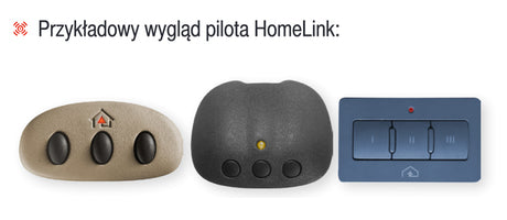 Przykładowy wygląd pilota HomeLink