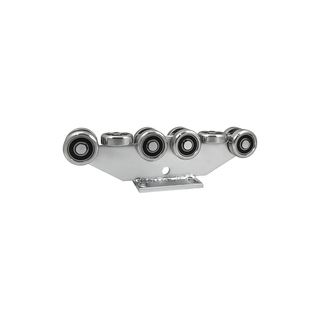 Wózek metalowy 10-rolkowy 80x80 do bramy 10MM-80/4