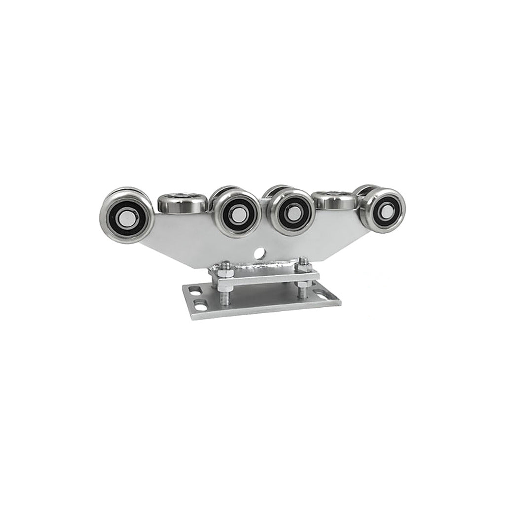 Wózek metalowy 10-rolkowy 80x80 do bramy R-10MM-80/4